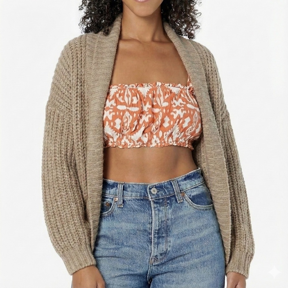 NWT BB Dakota by Steve Madden Soul Searcher Crop Top Ginger XL